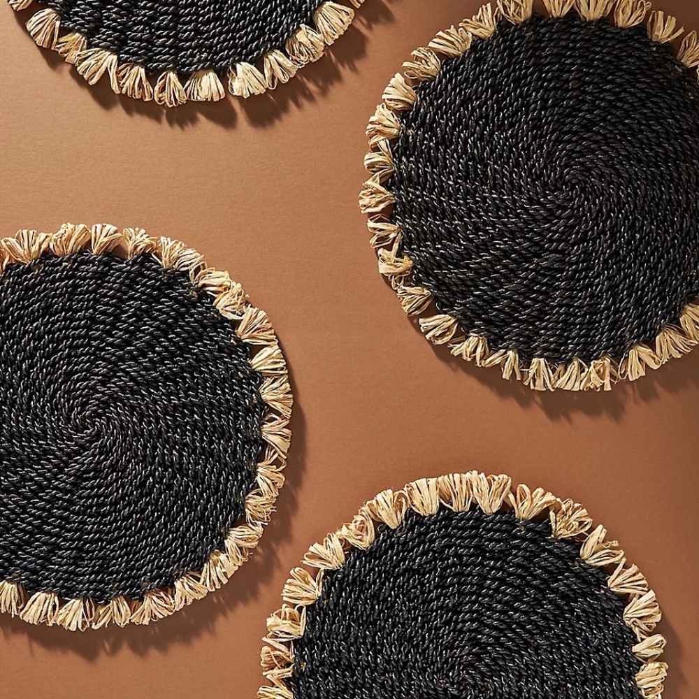 NWT  Set/4 nAnthropologie Ira Woven Placemats